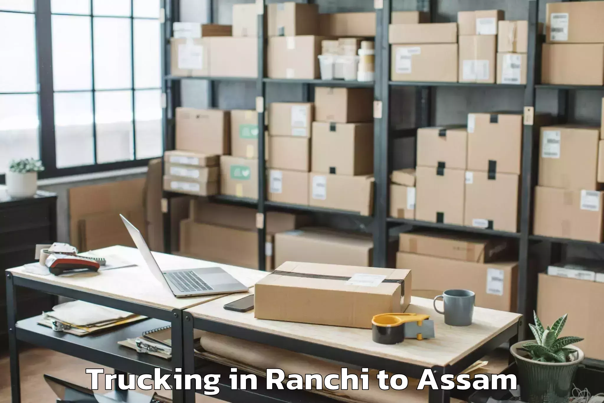 Ranchi to Sarthebari Trucking Booking